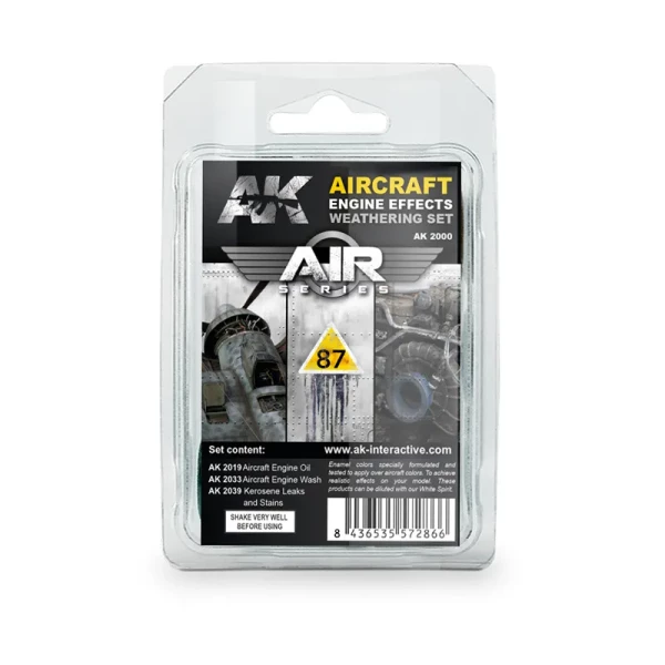 AK Interactive Air Series Aircraft Engine Effects Weathering Set 