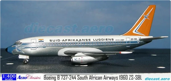 AeroClassics Boeing B 737-244 South African Airways 1960 ZS-SBL 1:400