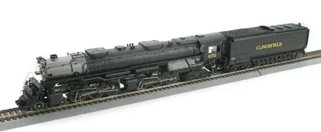 Athearn American Railways Clinchfield Railroad #672 Challenger 4‑6‑6‑4 Steam Locomotive with Tender N