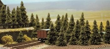 Busch Conifer Pine Trees Set N Scale