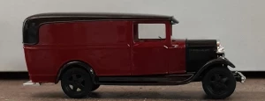 Busch Ford Model AA 1931 Panel Truck Maroon/Red with Black Roof HO