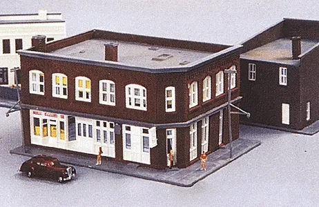 Heljan Bank Corner Property Building KIT H0