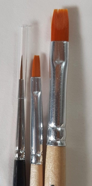 Kolibri Red Sable and Synthetic Paint Brush Set