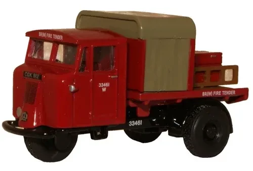 Oxford Diecast Scammell Mechanical Horse British Rail Fire Tender 1:76
