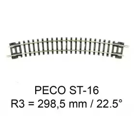 PECO Setrack 3rd Radius Standard Curve N