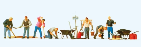 Preiser Tar Workers H0