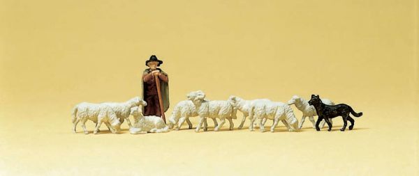 Preiser Shepard with Sheep and Dog TT
