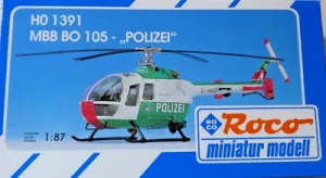 Roco 1391 Messerschmitt-Bölkow-Blohm BO 105 German Police Helicopter Kit HO