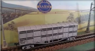 SARM South African Railways SAR Double Deck Livestock Wagon Silver HO Scale