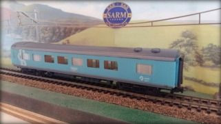 SARM Passenger Rail Agency of South Africa Blue PRASA Premier Classe Dining Car HO Scale