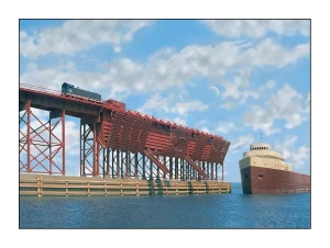 Walthers Cornerstone Ashland Iron & Steel Series Ore Dock Kit HO