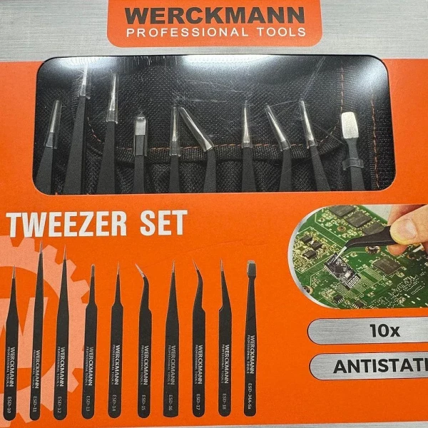 Werckmann Antistatic Tweezers SET 