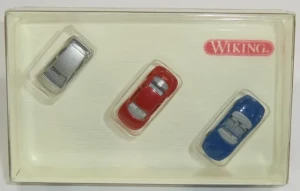 Wiking 1997 Mercedes-Benz A-160, Volkswagen New Beetle & Porsche Boxster Set N